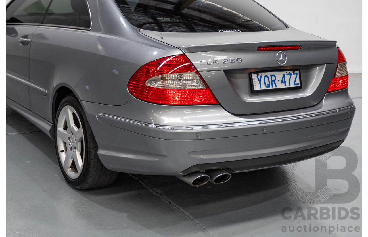 01/2009 Mercedes-Benz CLK280 Avantgarde C209 07 Upgrade 2d Coupe Palladium Silver Metallic 3.0L