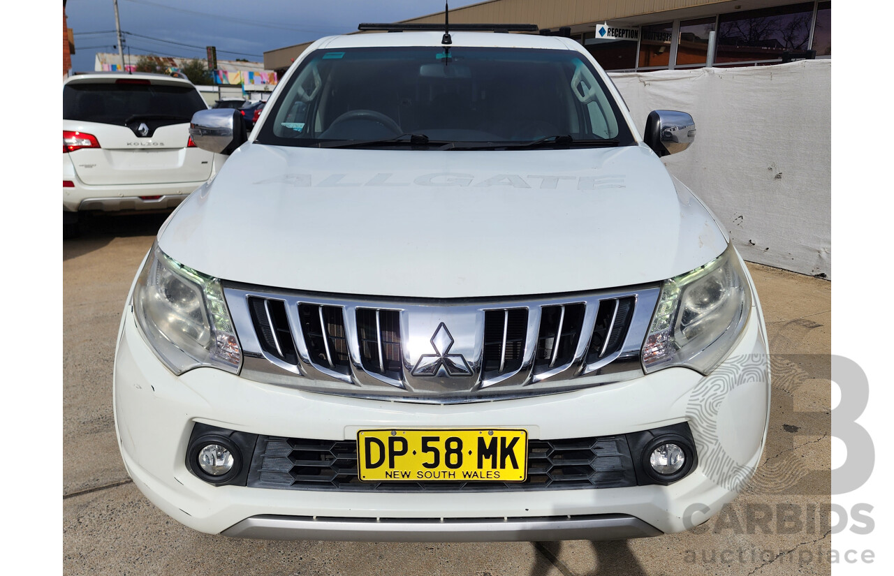 5/2015 Mitsubishi Triton GLS (4x4) MQ MY16 Dual Cab Utility White 2.4L