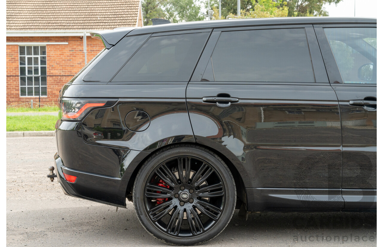 08/2019 Land Rover Range Rover Sport HSE Dynamic V8 SC (AWD) LW MY19.5 4d Wagon Ultimate Black Supercharged V8 5.0L