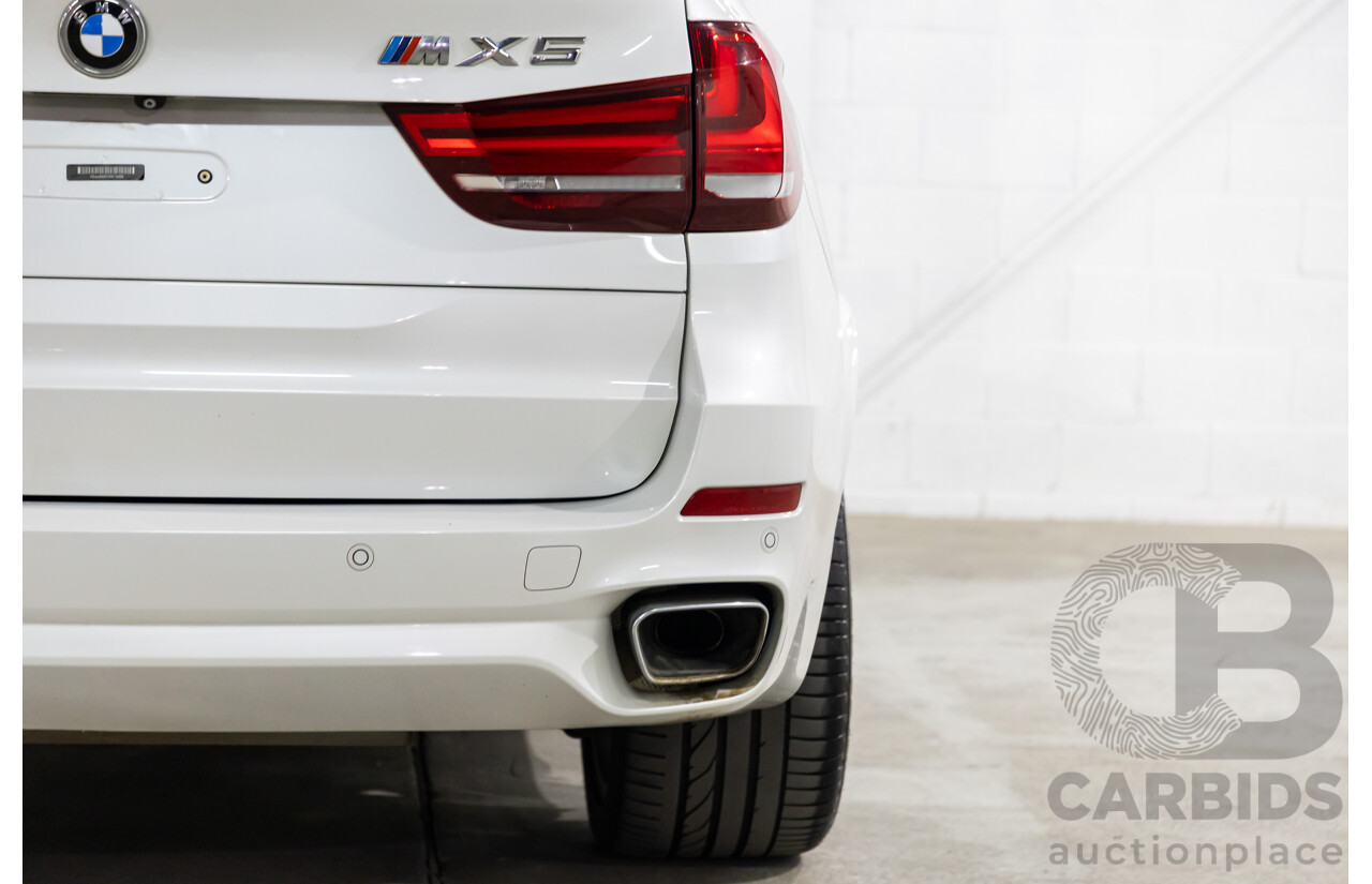 05/2015 BMW X5 xDrive40d M Sport (AWD) F15 MY15 4d Wagon Mineral White Metallic Twin Turbo Diesel 3.0L