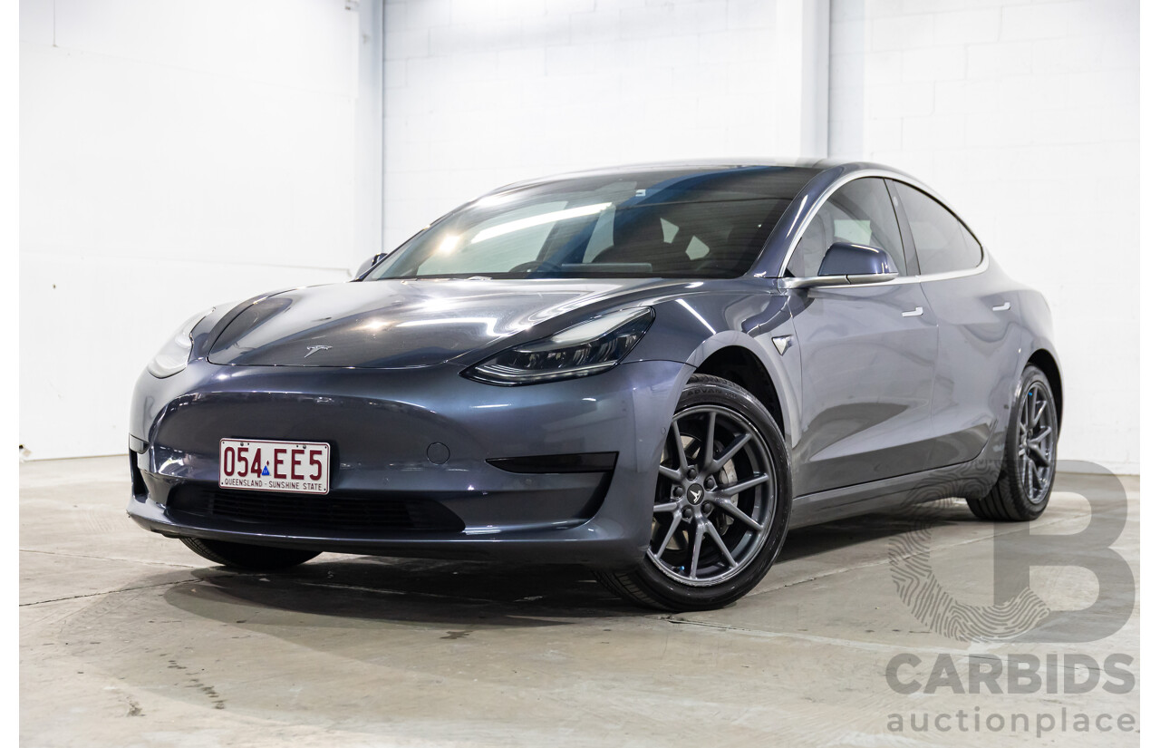 05/2020 Tesla Model 3 E1RB Standard Range (RWD) MY20 5D Sedan Midnight Silver Metallic Electric EV - 190kW