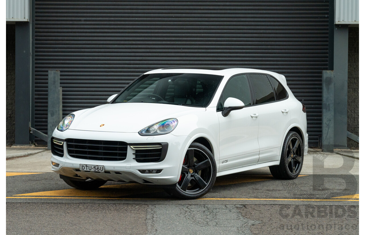 1/2018 Porsche Cayenne GTS (AWD) Series 2 MY18 4d Wagon Carrara White Twin Turbo V6 3.6L
