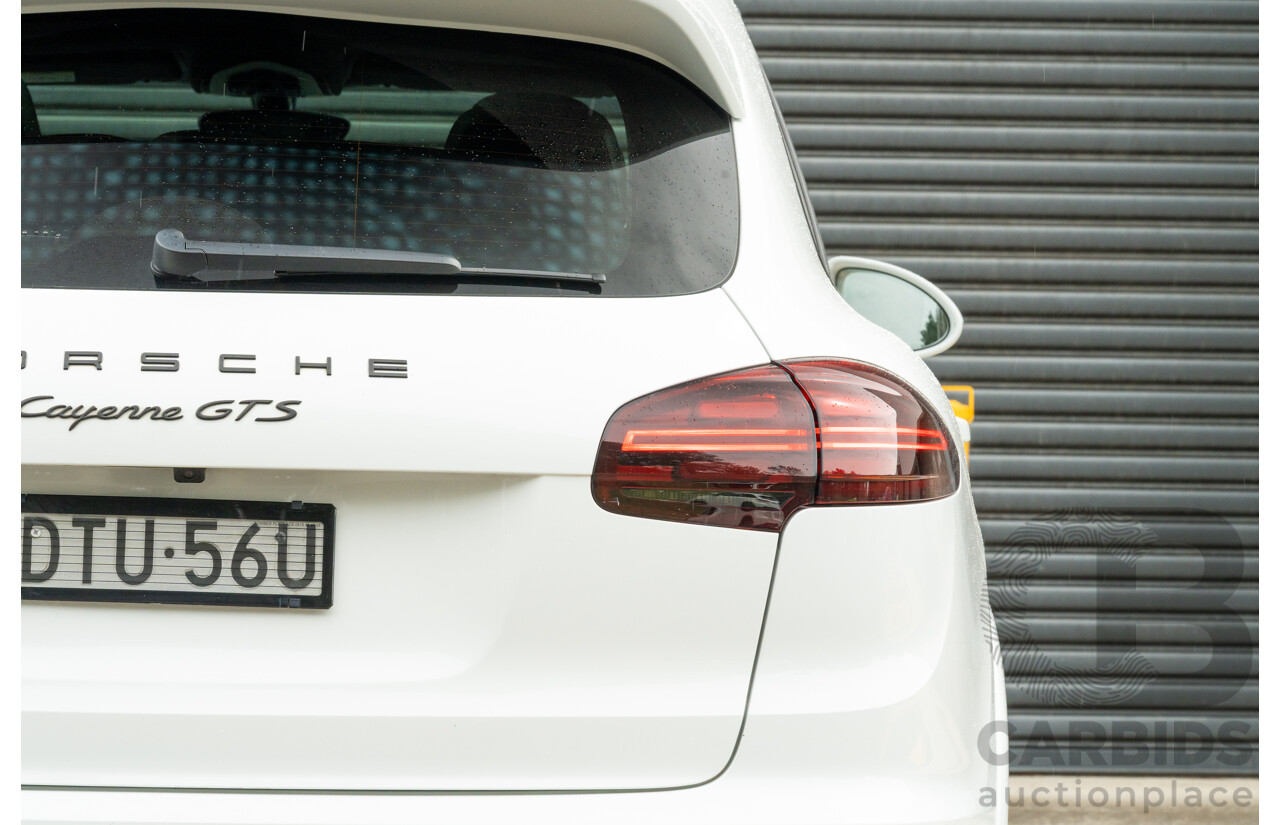 1/2018 Porsche Cayenne GTS (AWD) Series 2 MY18 4d Wagon Carrara White Twin Turbo V6 3.6L