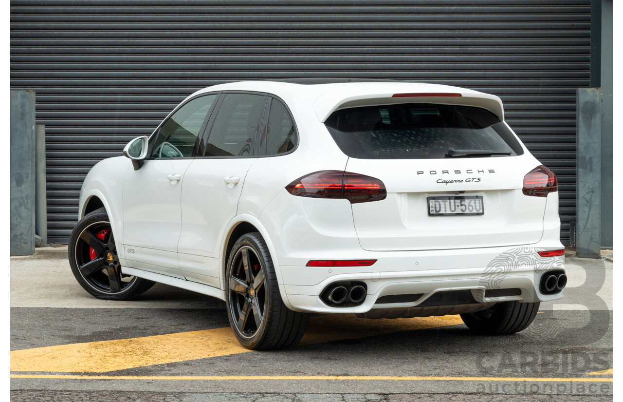 1/2018 Porsche Cayenne GTS (AWD) Series 2 MY18 4d Wagon Carrara White Twin Turbo V6 3.6L