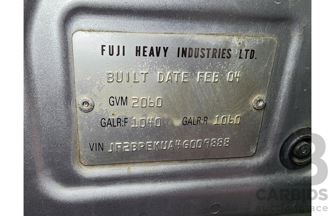 3/2004 Subaru Outback 3.0R Premium MY04 4d Wagon Silver 3.0L