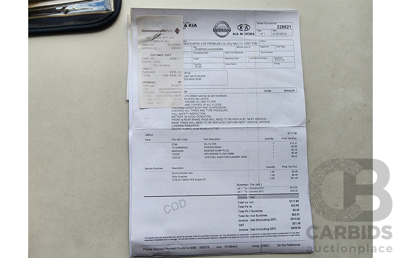 3/2004 Subaru Outback 3.0R Premium MY04 4d Wagon Silver 3.0L