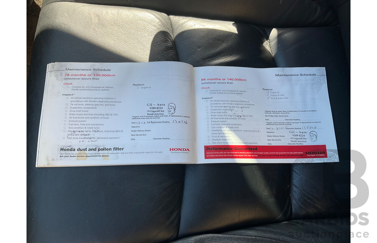 3/2010 Honda Odyssey Luxury RB 4d Wagon White 2.4L - 7 Seater