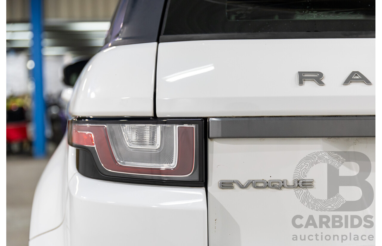12/2016 Range Rover Evoque Td4 180 SE (AWD) LV MY17 5d Wagon Fuji White Turbo Diesel 2.0L