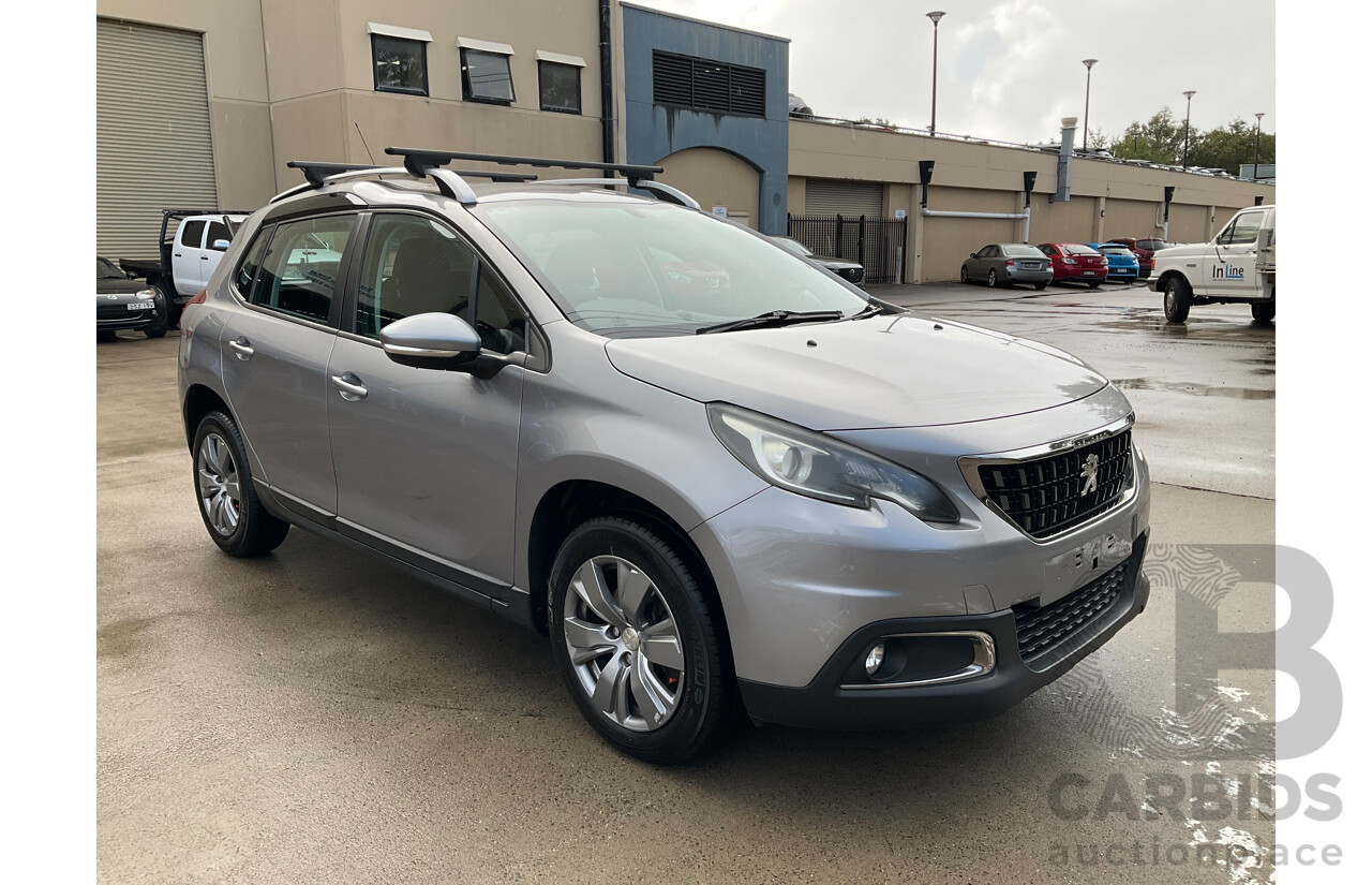 12/2017 Peugeot 2008 Active (FWD) MY17 Update 4d Wagon Silver Turbo 1.2L