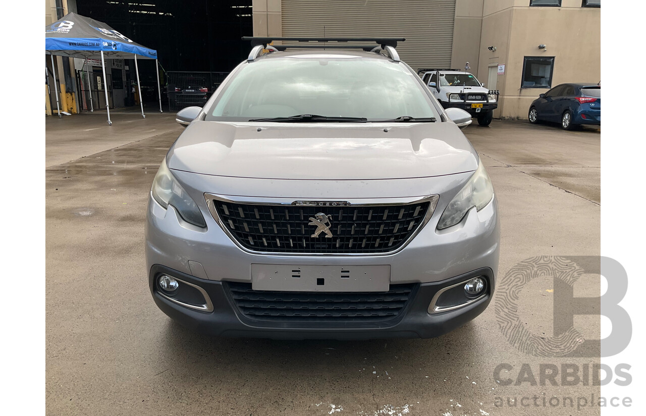 12/2017 Peugeot 2008 Active (FWD) MY17 Update 4d Wagon Silver Turbo 1.2L