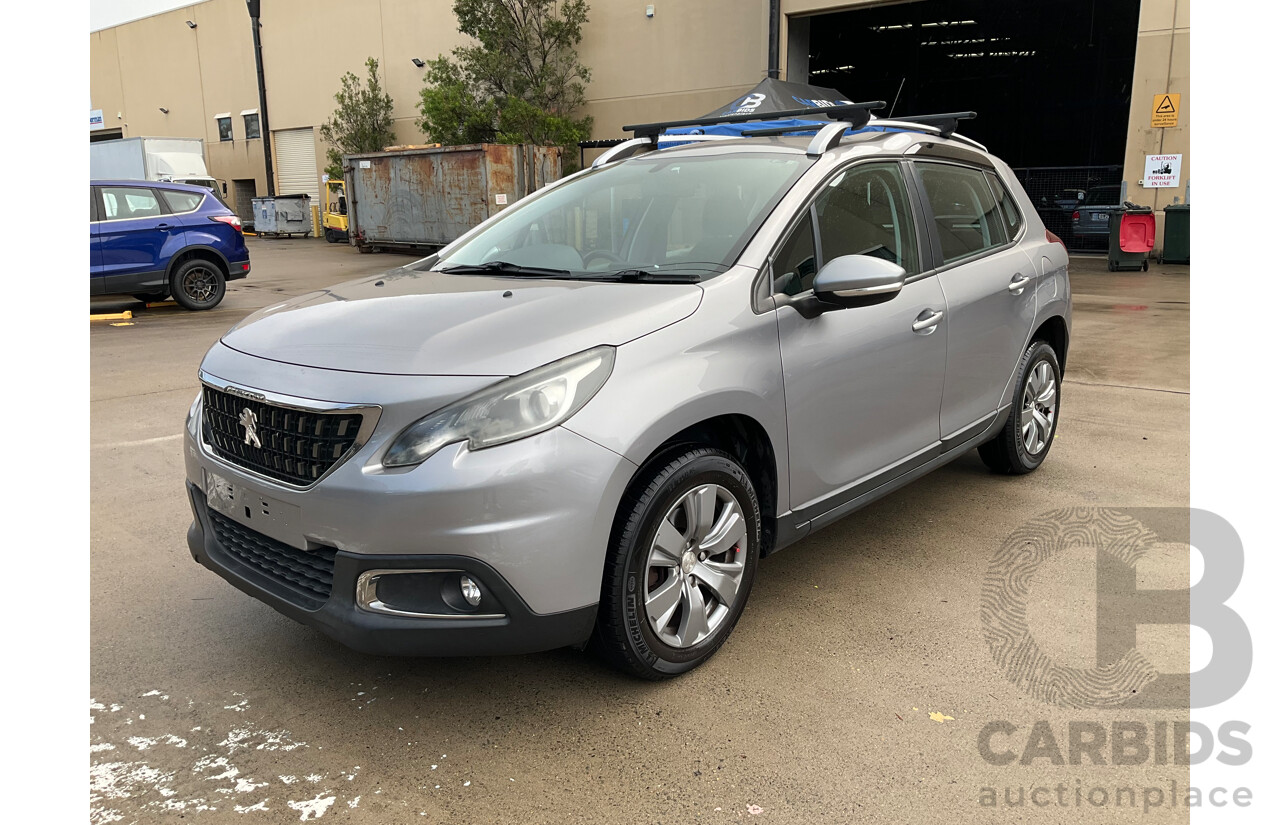 12/2017 Peugeot 2008 Active (FWD) MY17 Update 4d Wagon Silver Turbo 1.2L