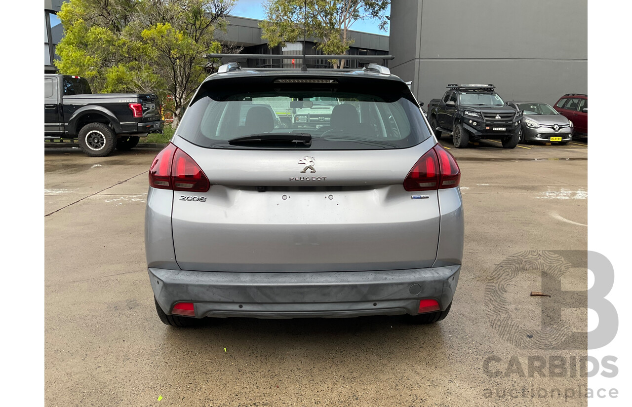 12/2017 Peugeot 2008 Active (FWD) MY17 Update 4d Wagon Silver Turbo 1.2L