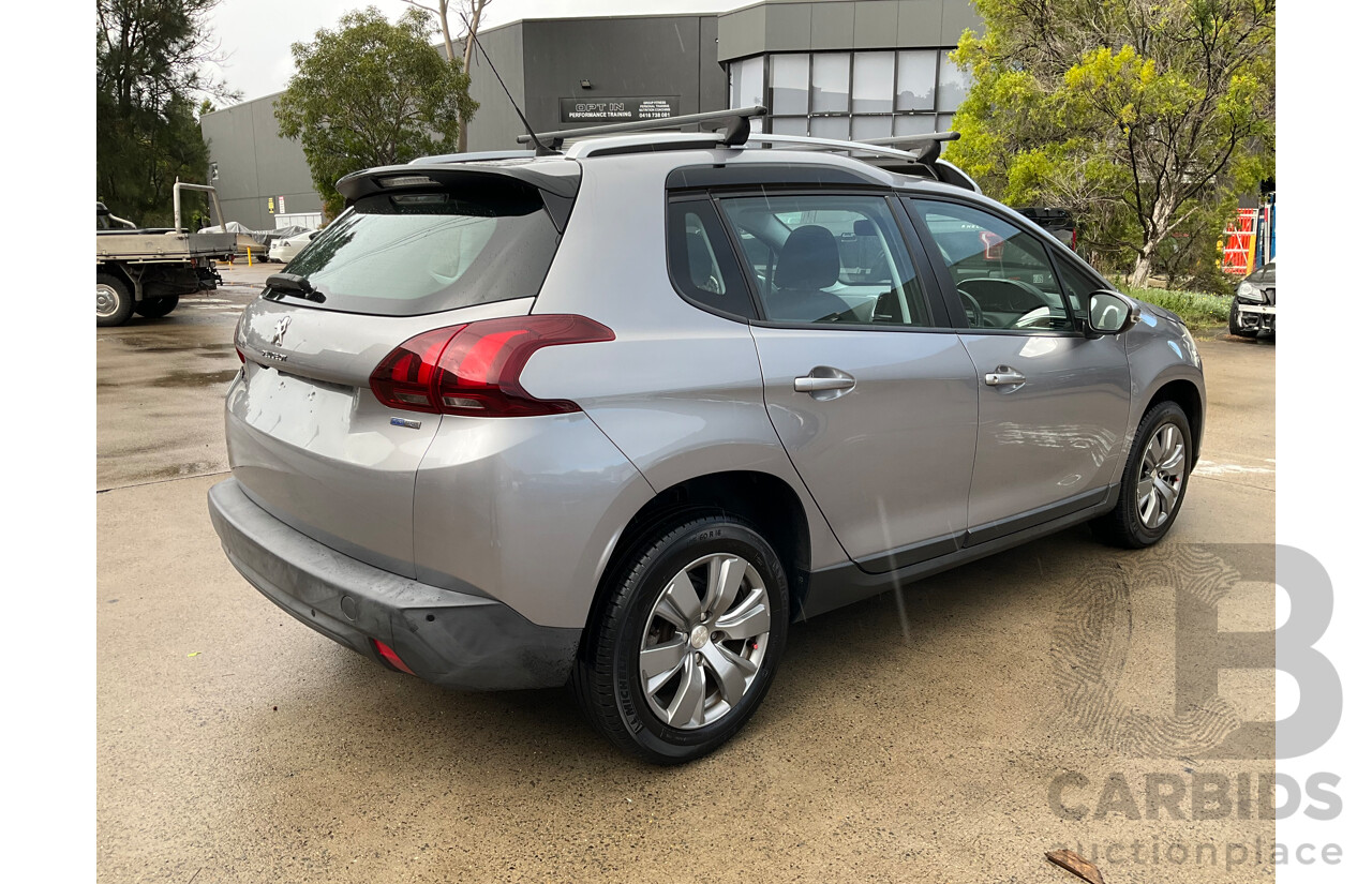 12/2017 Peugeot 2008 Active (FWD) MY17 Update 4d Wagon Silver Turbo 1.2L