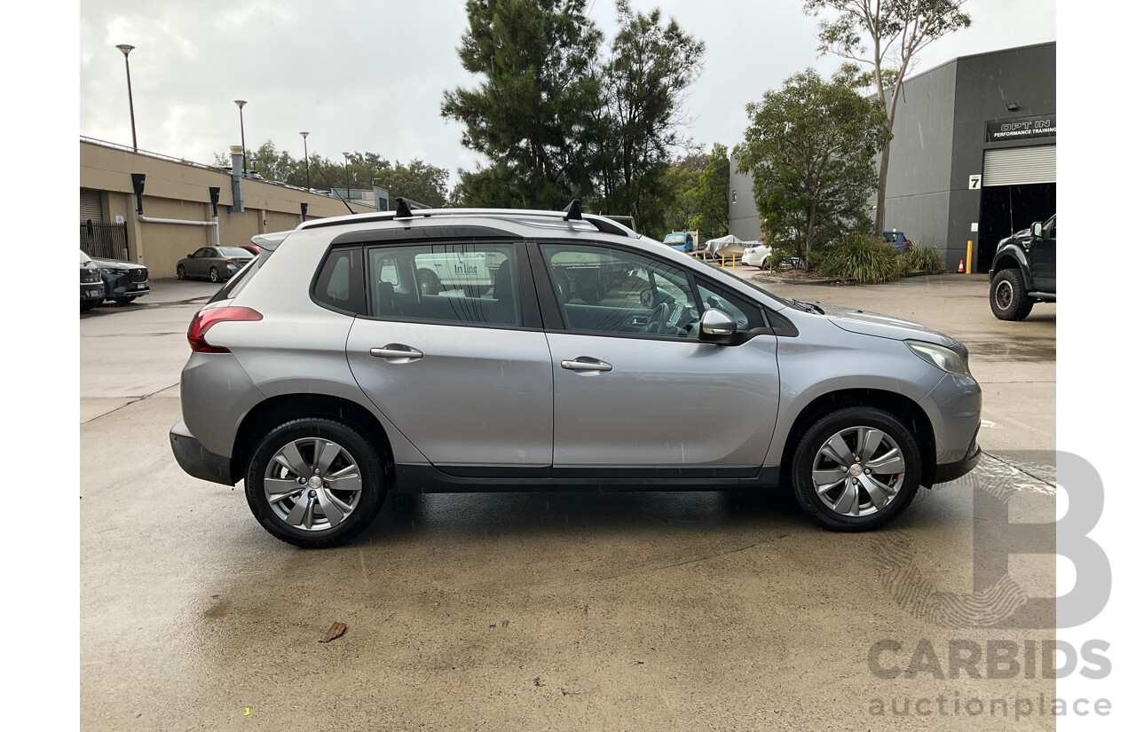 12/2017 Peugeot 2008 Active (FWD) MY17 Update 4d Wagon Silver Turbo 1.2L