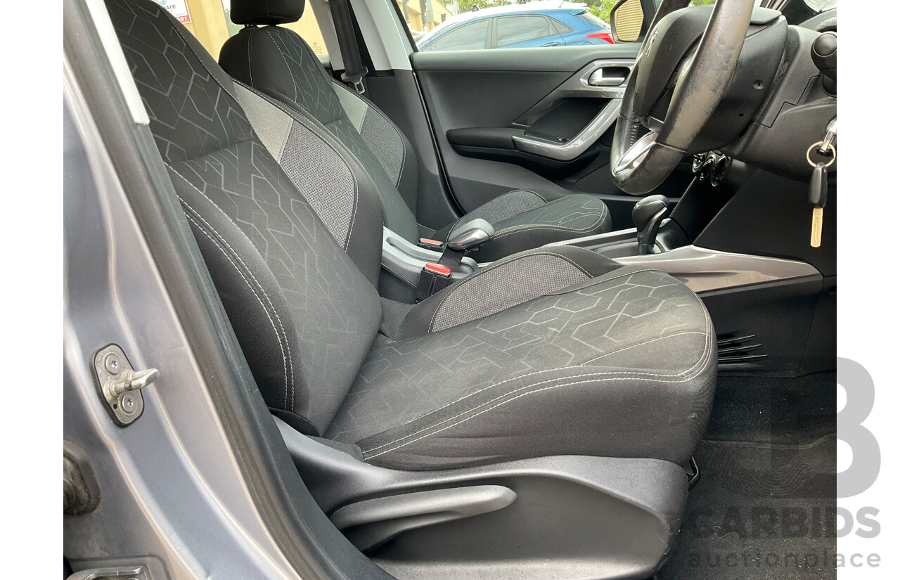 12/2017 Peugeot 2008 Active (FWD) MY17 Update 4d Wagon Silver Turbo 1.2L