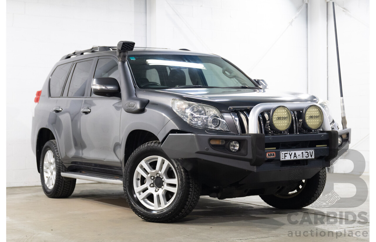 10/2009 Toyota Landcruiser Prado Kakadu (4x4) KDJ150R 4d Wagon Graphite Grey Turbo Diesel 3.0L