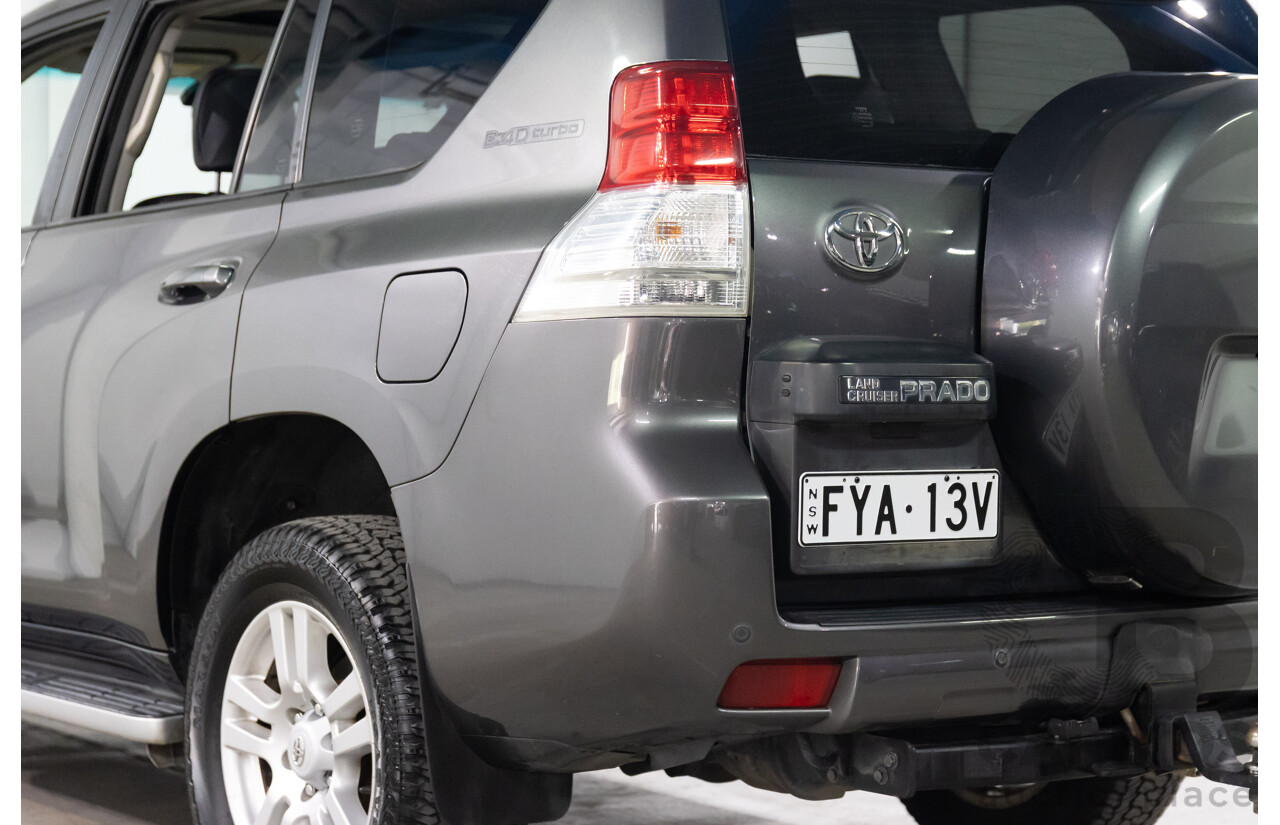 10/2009 Toyota Landcruiser Prado Kakadu (4x4) KDJ150R 4d Wagon Graphite Grey Turbo Diesel 3.0L