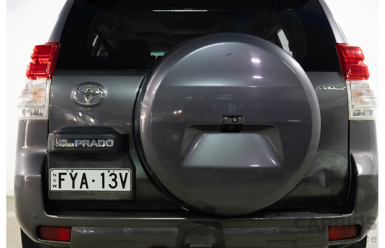 10/2009 Toyota Landcruiser Prado Kakadu (4x4) KDJ150R 4d Wagon Graphite Grey Turbo Diesel 3.0L