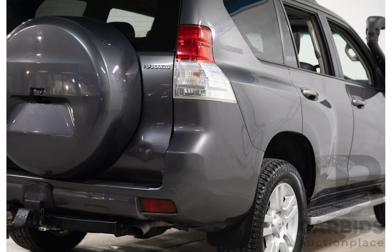 10/2009 Toyota Landcruiser Prado Kakadu (4x4) KDJ150R 4d Wagon Graphite Grey Turbo Diesel 3.0L