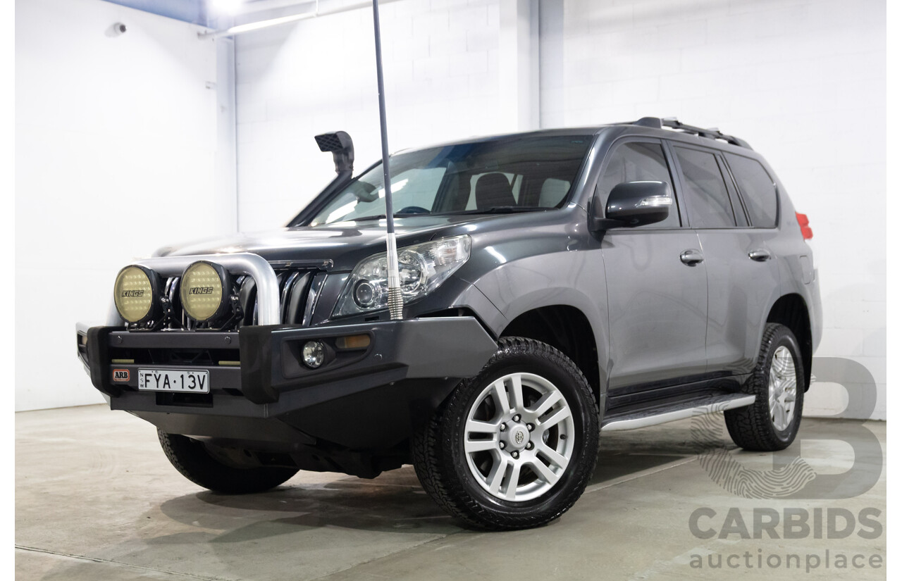 10/2009 Toyota Landcruiser Prado Kakadu (4x4) KDJ150R 4d Wagon Graphite Grey Turbo Diesel 3.0L