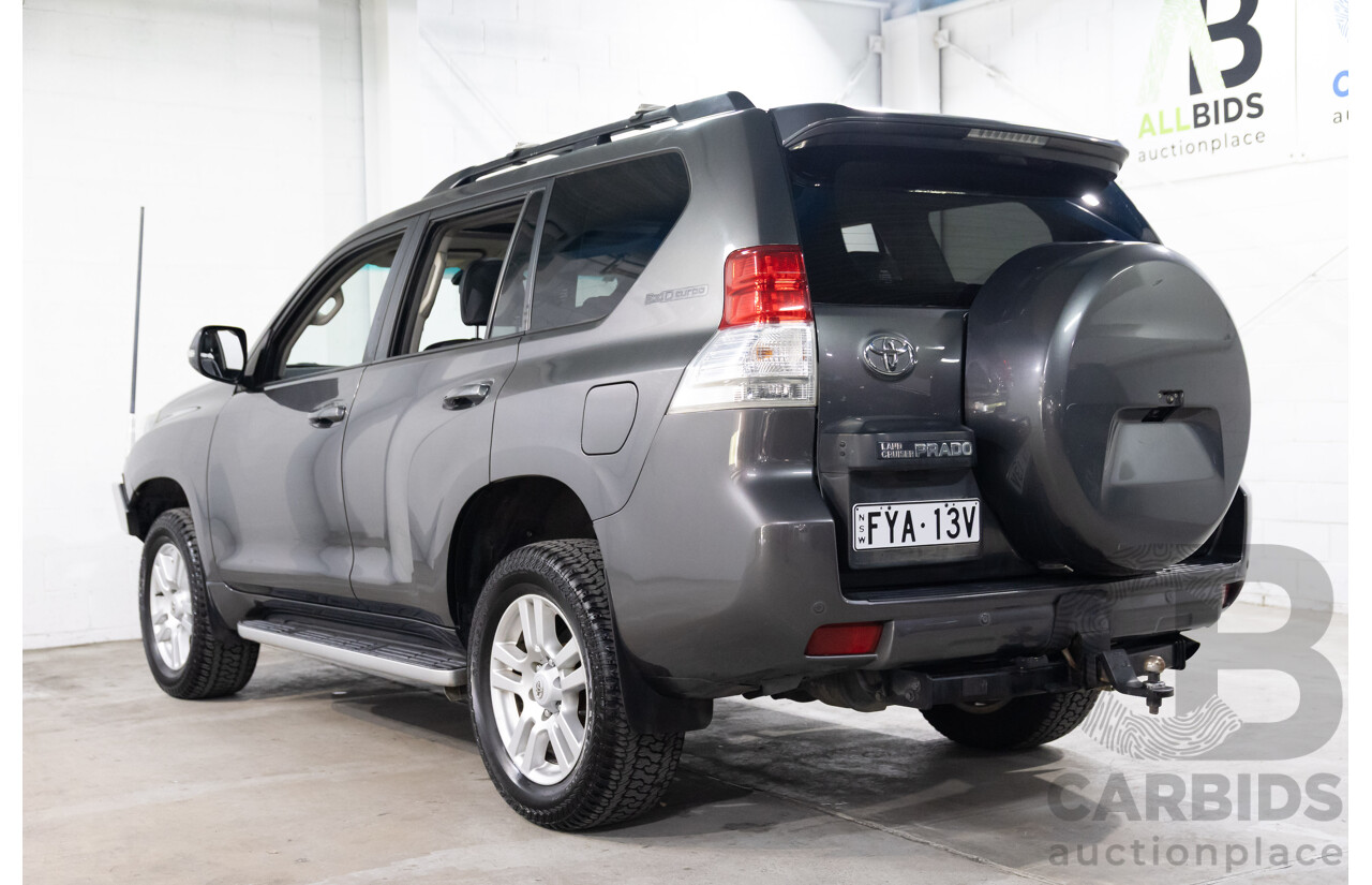 10/2009 Toyota Landcruiser Prado Kakadu (4x4) KDJ150R 4d Wagon Graphite Grey Turbo Diesel 3.0L