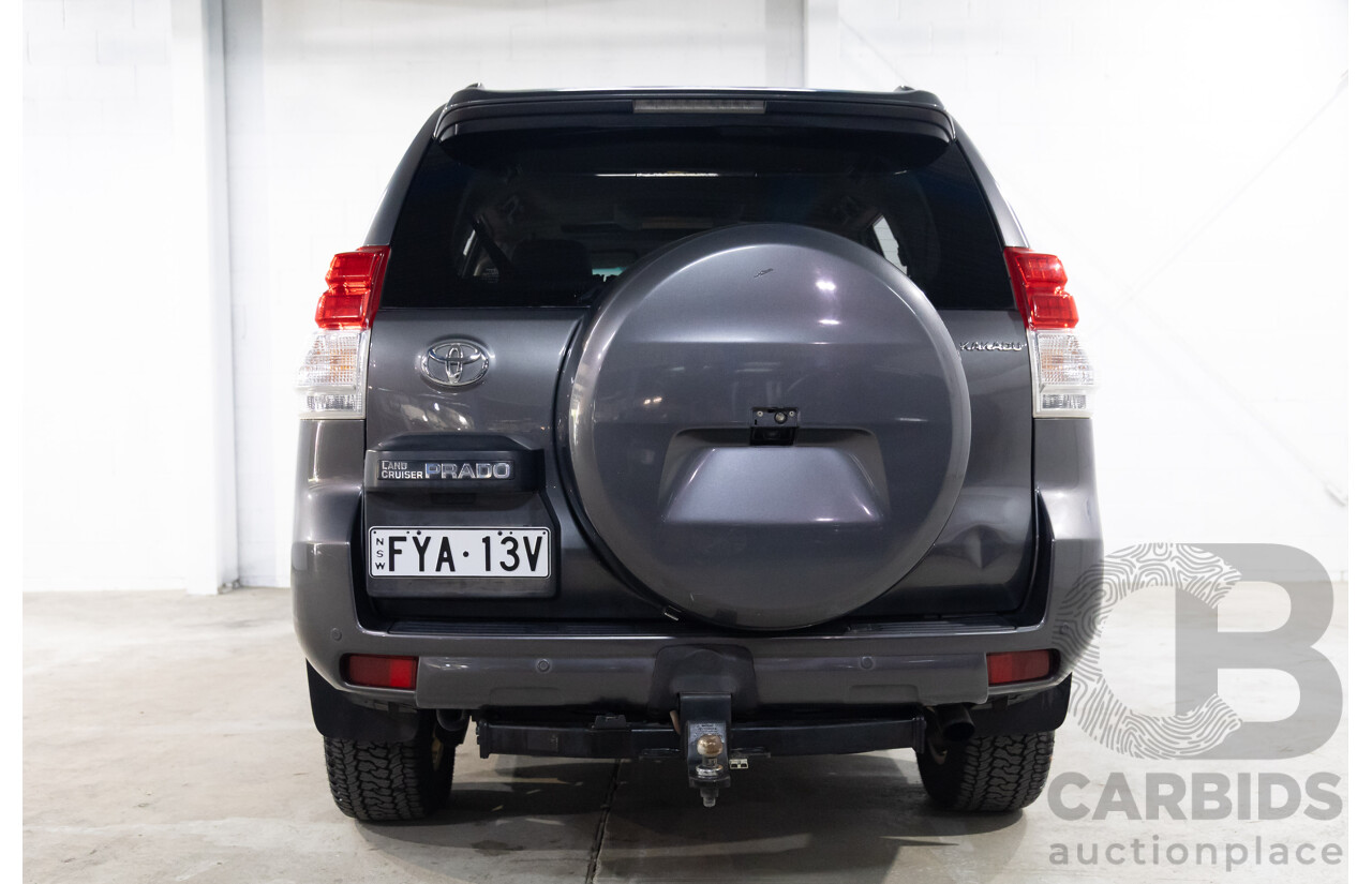 10/2009 Toyota Landcruiser Prado Kakadu (4x4) KDJ150R 4d Wagon Graphite Grey Turbo Diesel 3.0L