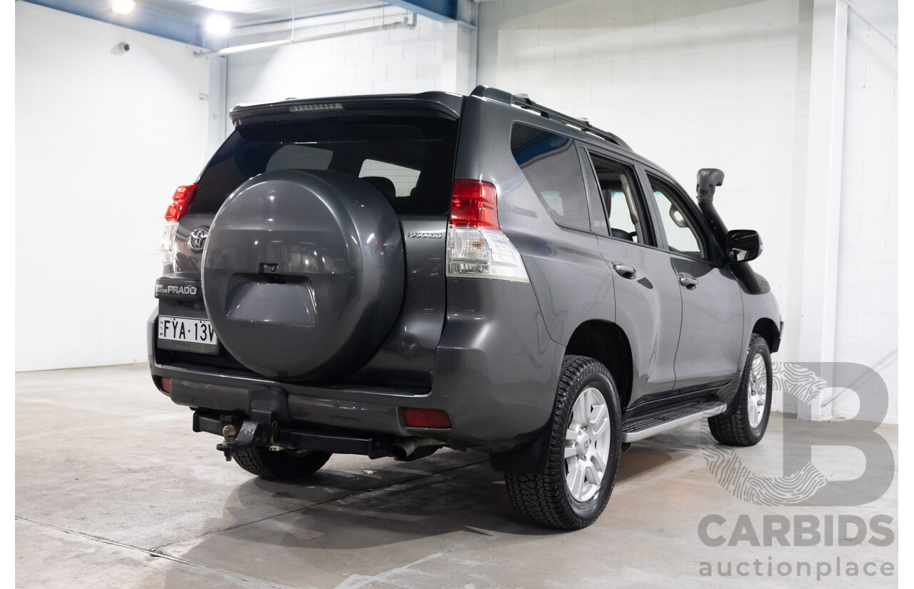 10/2009 Toyota Landcruiser Prado Kakadu (4x4) KDJ150R 4d Wagon Graphite Grey Turbo Diesel 3.0L