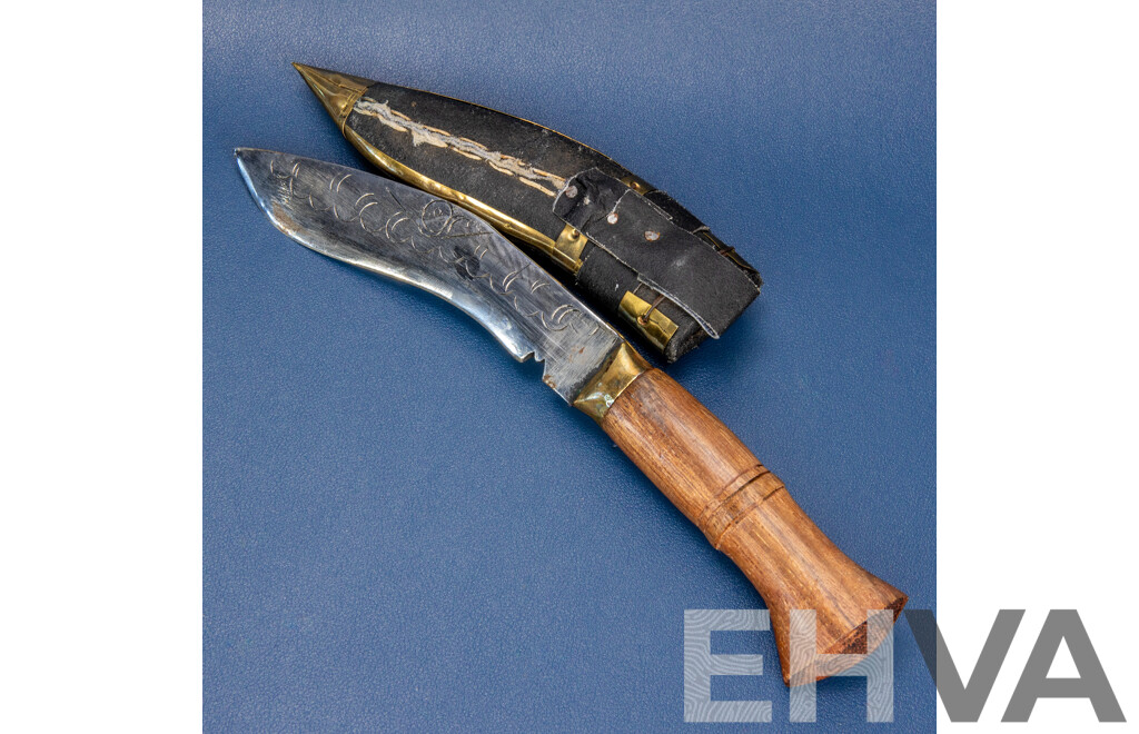 Decorative Nepalese Kukri in Sheath - Lot 1651594 | EHVA