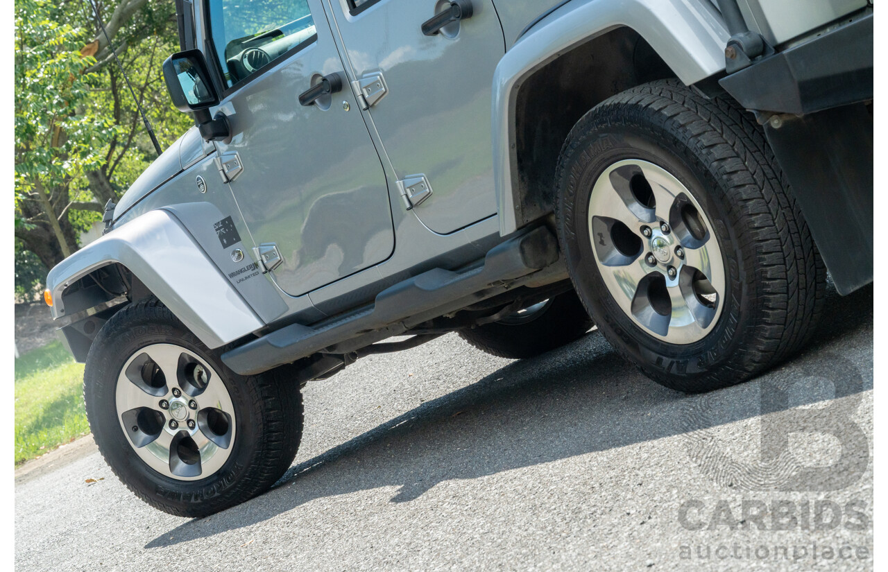 1/2018 Jeep Wrangler Unlimited Overland (4x4) JK MY18 4D Hardtop Billet Silver Metallic V8 5.7L