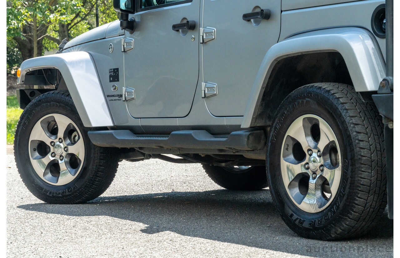 1/2018 Jeep Wrangler Unlimited Overland (4x4) JK MY18 4D Hardtop Billet Silver Metallic V8 5.7L