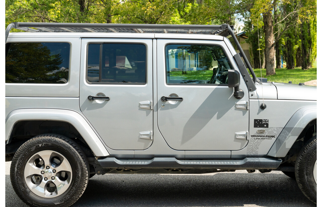 1/2018 Jeep Wrangler Unlimited Overland (4x4) JK MY18 4D Hardtop Billet Silver Metallic V8 5.7L