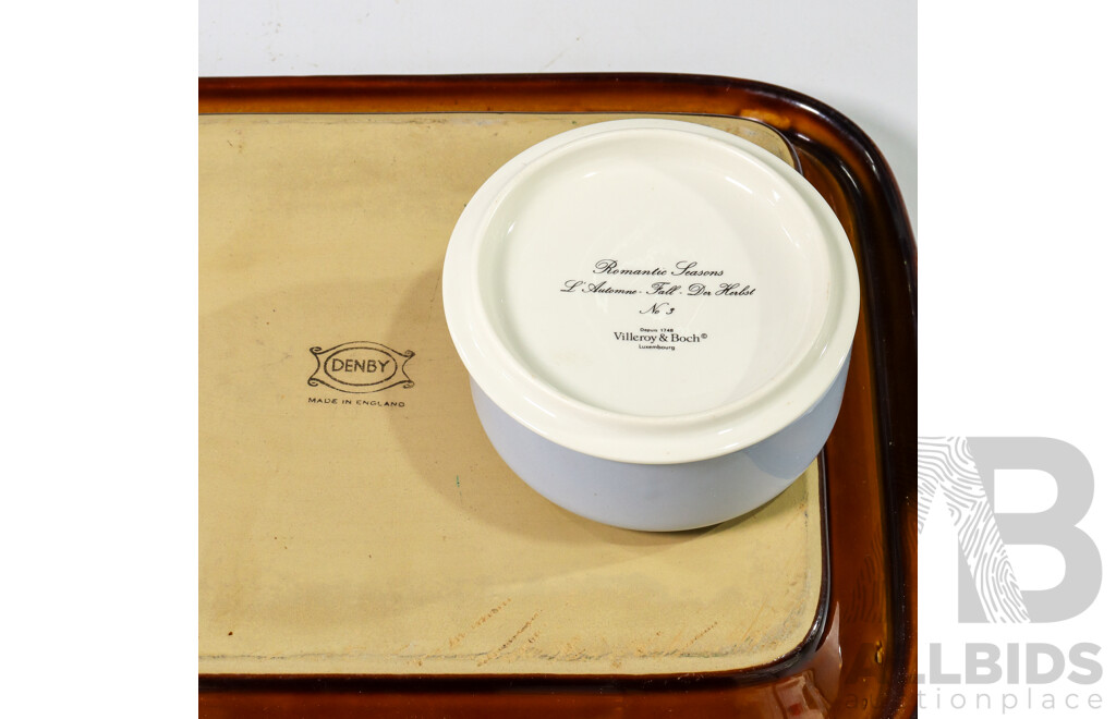 Collection of Sundries Including Charcuterie Board, Trinket Box, Microscope Eyepiece Camera and More
