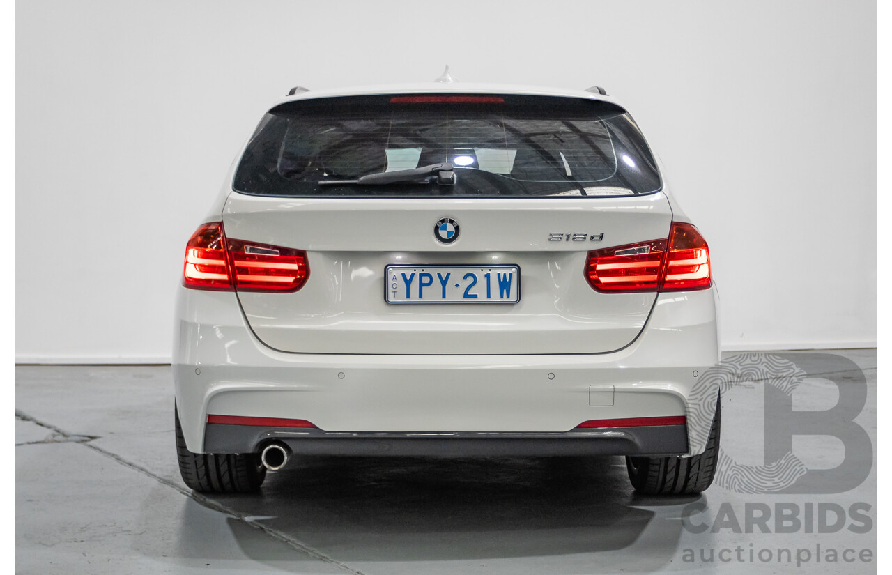 9/2013 BMW 318d M Sport Package F31 4D Wagon Alpine White Turbo Diesel 2.0L