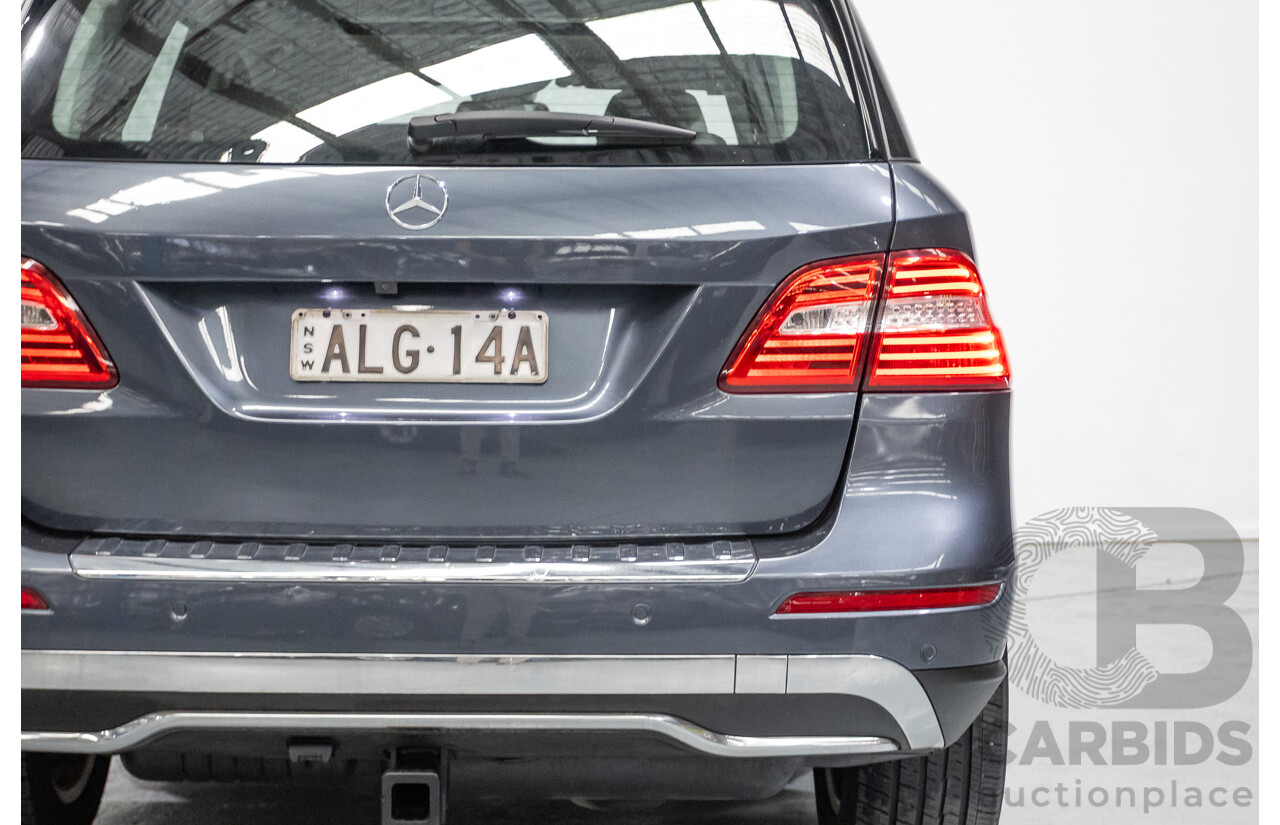 5/2012 Mercedes-Benz ML 250 CDI Bluetec (AWD) 166 4D Wagon Steel Grey Metallic Turbo Diesel 2.1L