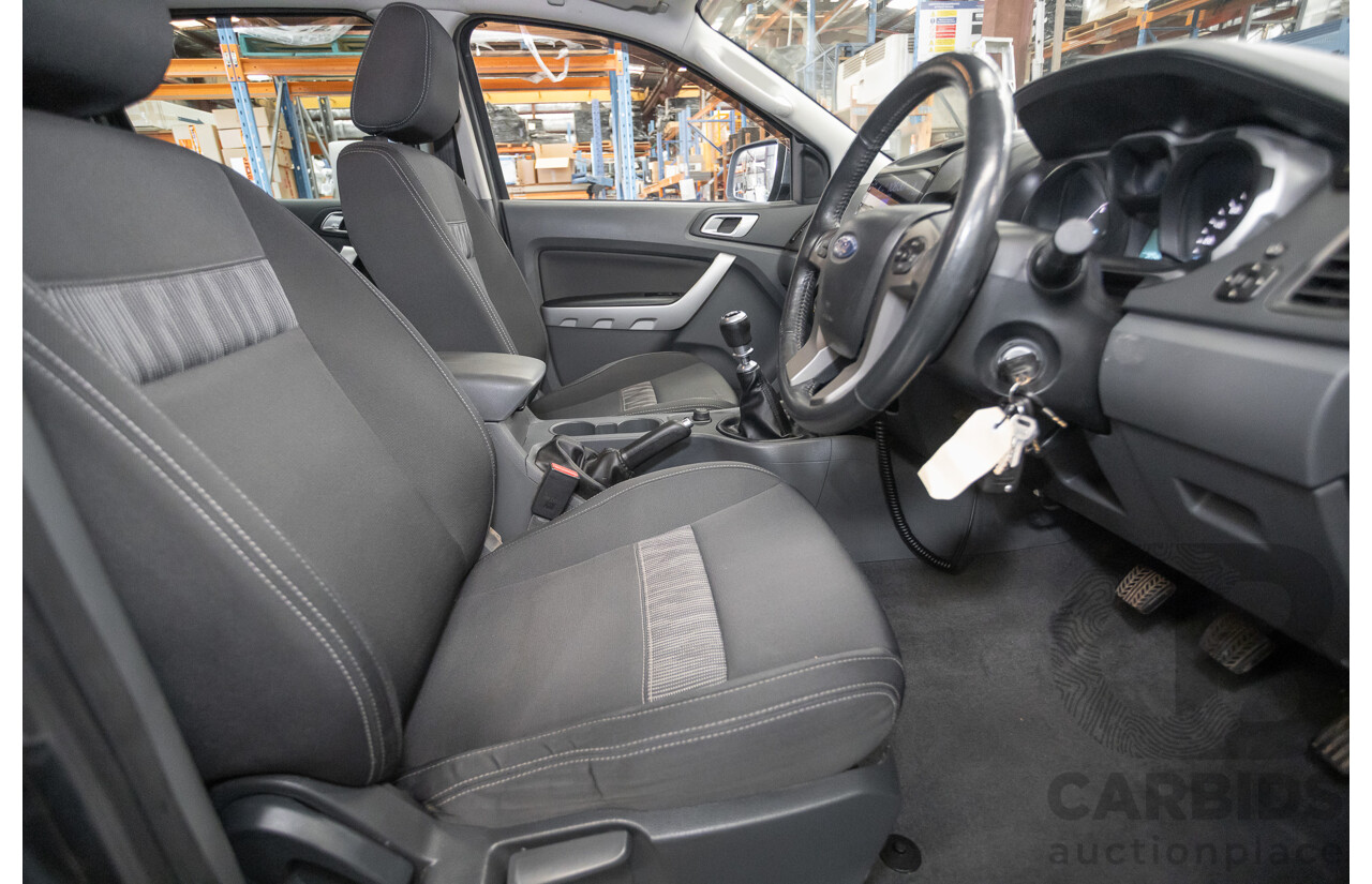 02/2015 Ford Ranger XLT 3.2 (4x4) PX Dual Cab Utility Grey Turbo Diesel 3.2L