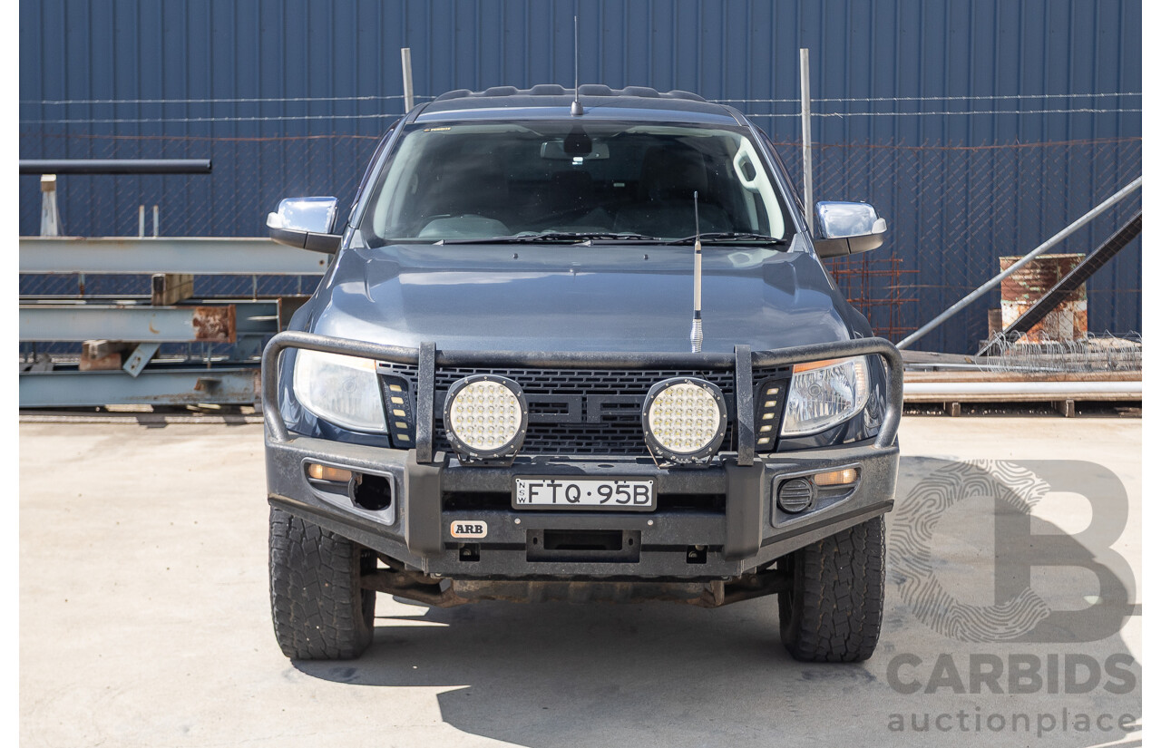 02/2015 Ford Ranger XLT 3.2 (4x4) PX Dual Cab Utility Grey Turbo Diesel 3.2L