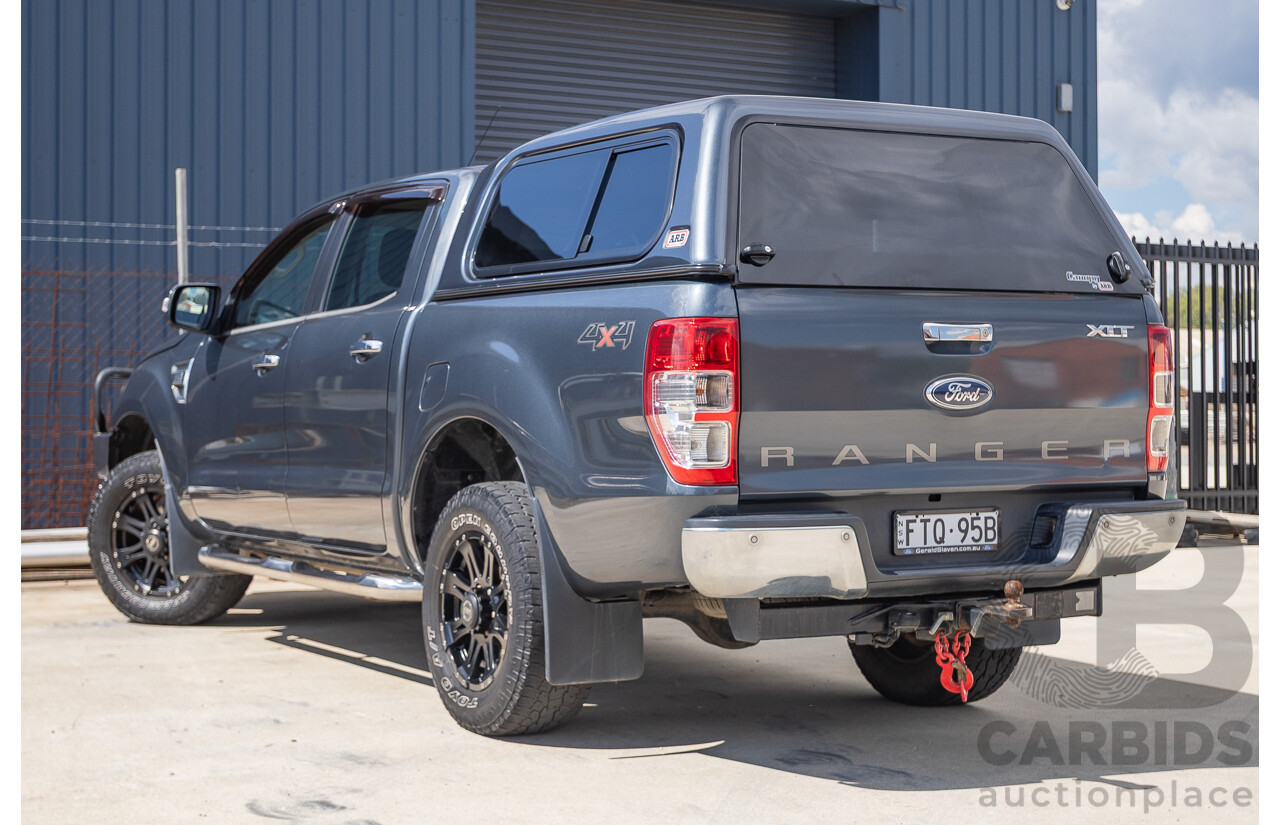 02/2015 Ford Ranger XLT 3.2 (4x4) PX Dual Cab Utility Grey Turbo Diesel 3.2L