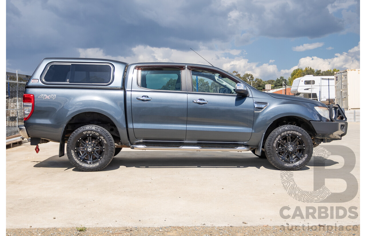 02/2015 Ford Ranger XLT 3.2 (4x4) PX Dual Cab Utility Grey Turbo Diesel 3.2L