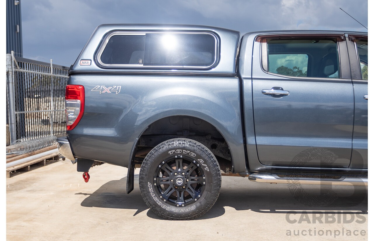 02/2015 Ford Ranger XLT 3.2 (4x4) PX Dual Cab Utility Grey Turbo Diesel 3.2L