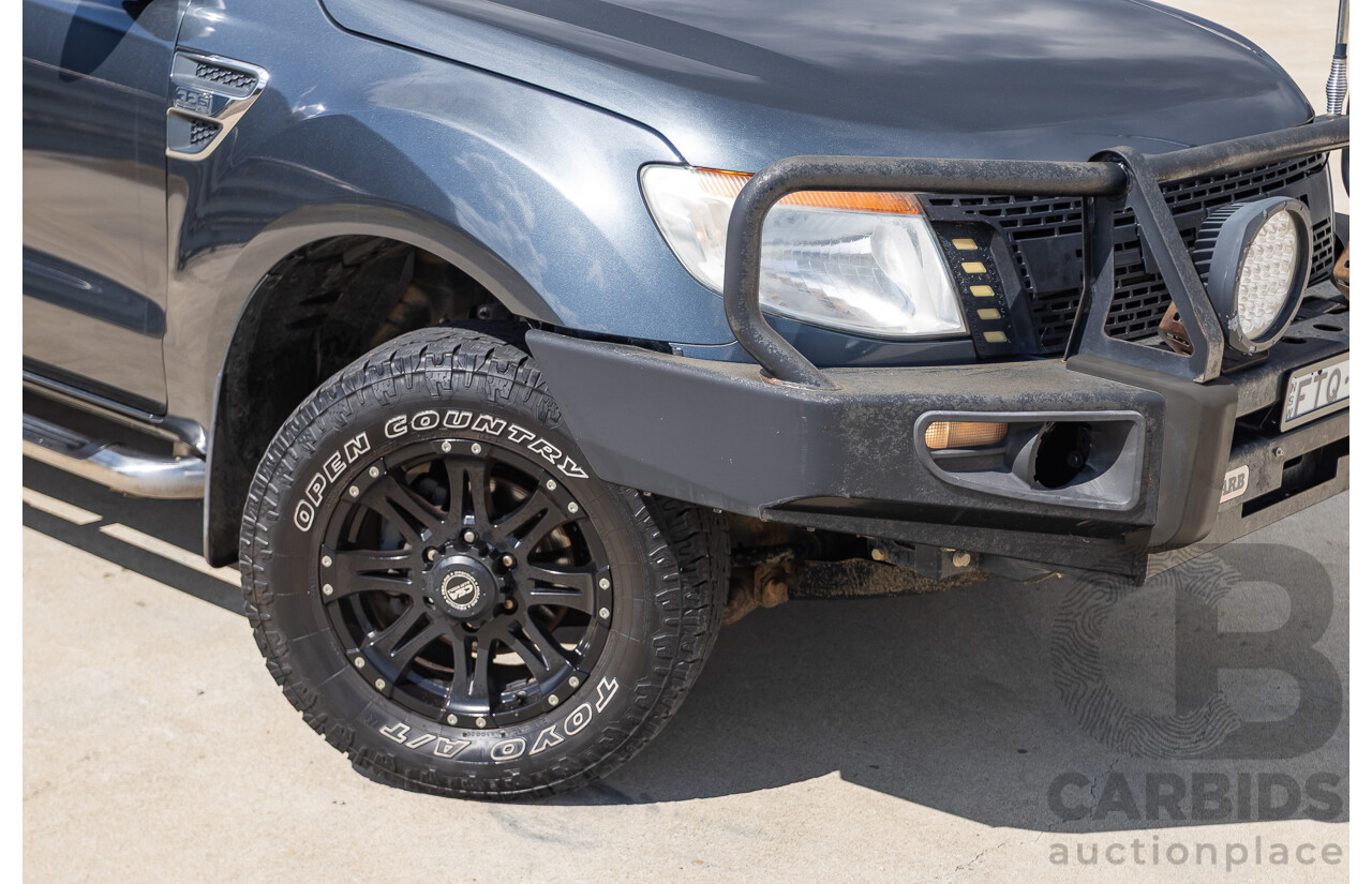 02/2015 Ford Ranger XLT 3.2 (4x4) PX Dual Cab Utility Grey Turbo Diesel 3.2L
