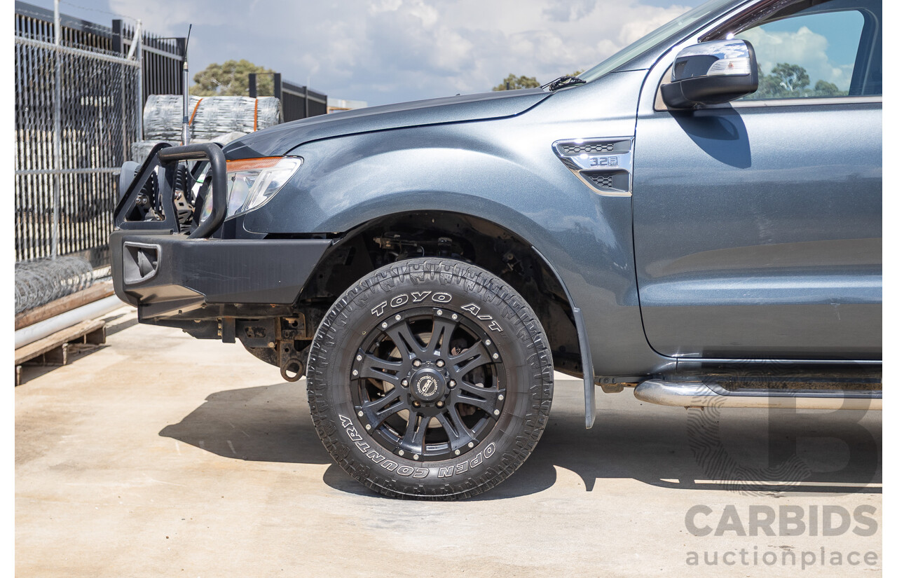 02/2015 Ford Ranger XLT 3.2 (4x4) PX Dual Cab Utility Grey Turbo Diesel 3.2L