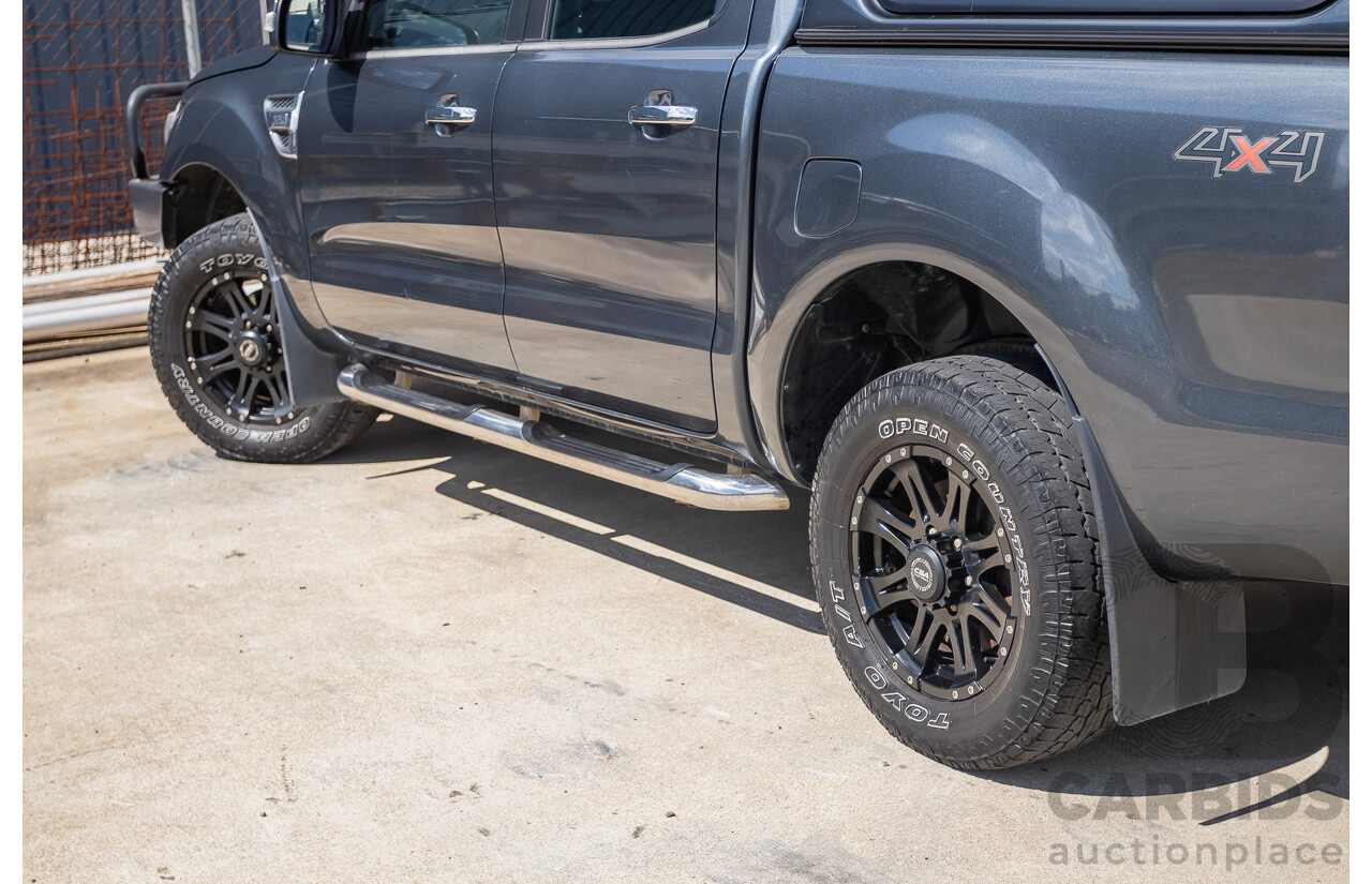 02/2015 Ford Ranger XLT 3.2 (4x4) PX Dual Cab Utility Grey Turbo Diesel 3.2L