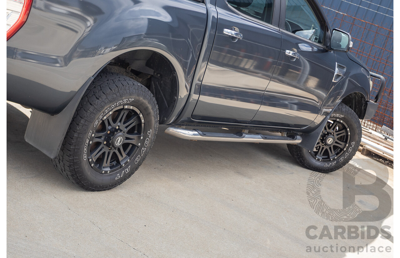 02/2015 Ford Ranger XLT 3.2 (4x4) PX Dual Cab Utility Grey Turbo Diesel 3.2L