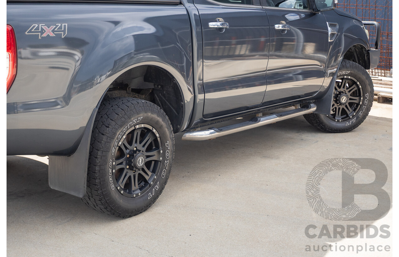 02/2015 Ford Ranger XLT 3.2 (4x4) PX Dual Cab Utility Grey Turbo Diesel 3.2L