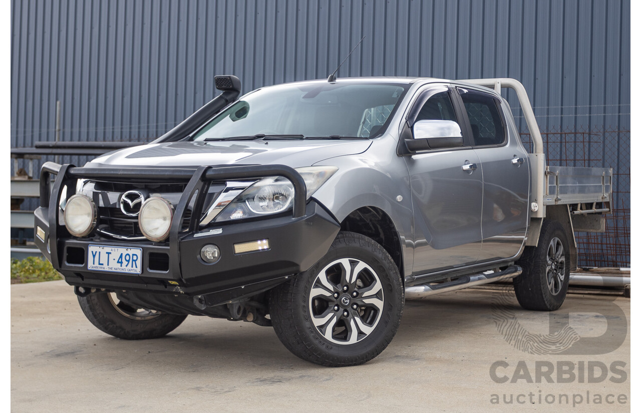 01/2017 Mazda BT-50 XTR (4x4) MY16 Dual Cab Utility Silver Turbo Diesel 3.2L