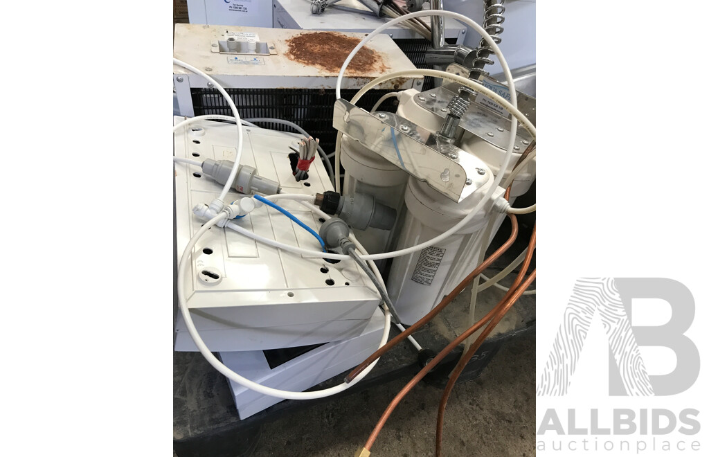 Lot of Assorted Laundry Basins/Bowls, Water Filtration Systems, Chillers, and More