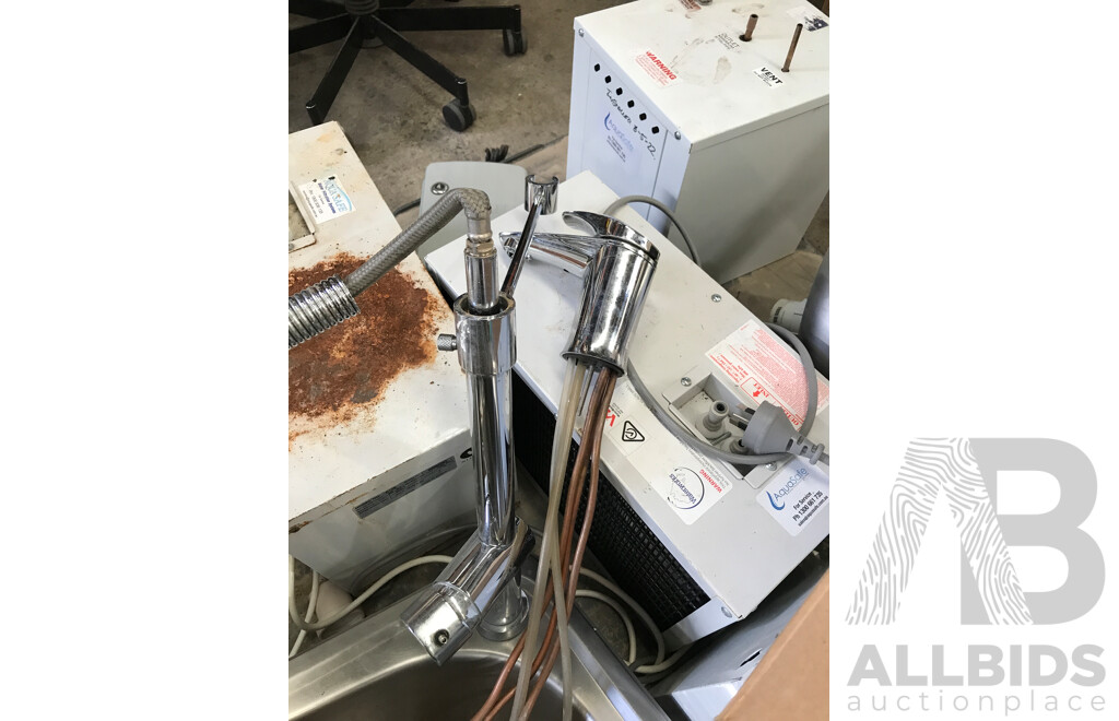 Lot of Assorted Laundry Basins/Bowls, Water Filtration Systems, Chillers, and More
