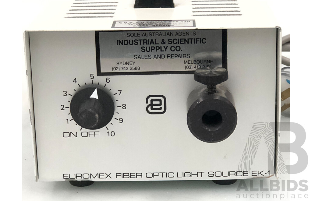Euromex Illuminator Fiber Optic Light Source EK-1