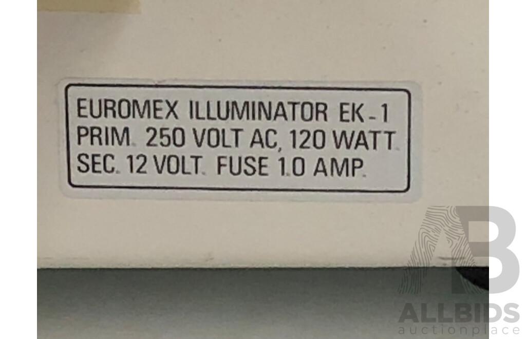Euromex Illuminator Fiber Optic Light Source EK-1