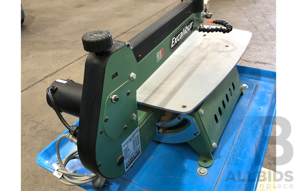 Excalibur 21 Inch Scroll Saw with Metal Cabinet/Stand